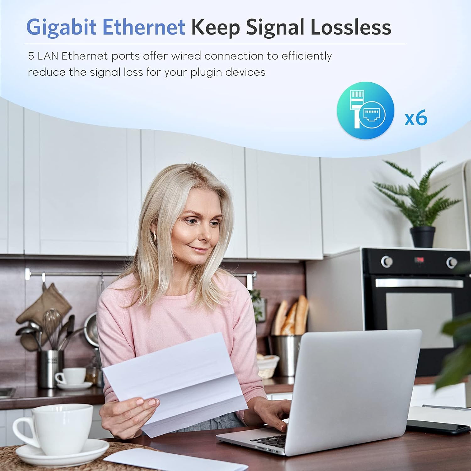 3 Pack Mesh WiFi System, 1200Mbps, Gigabit Ports Y970