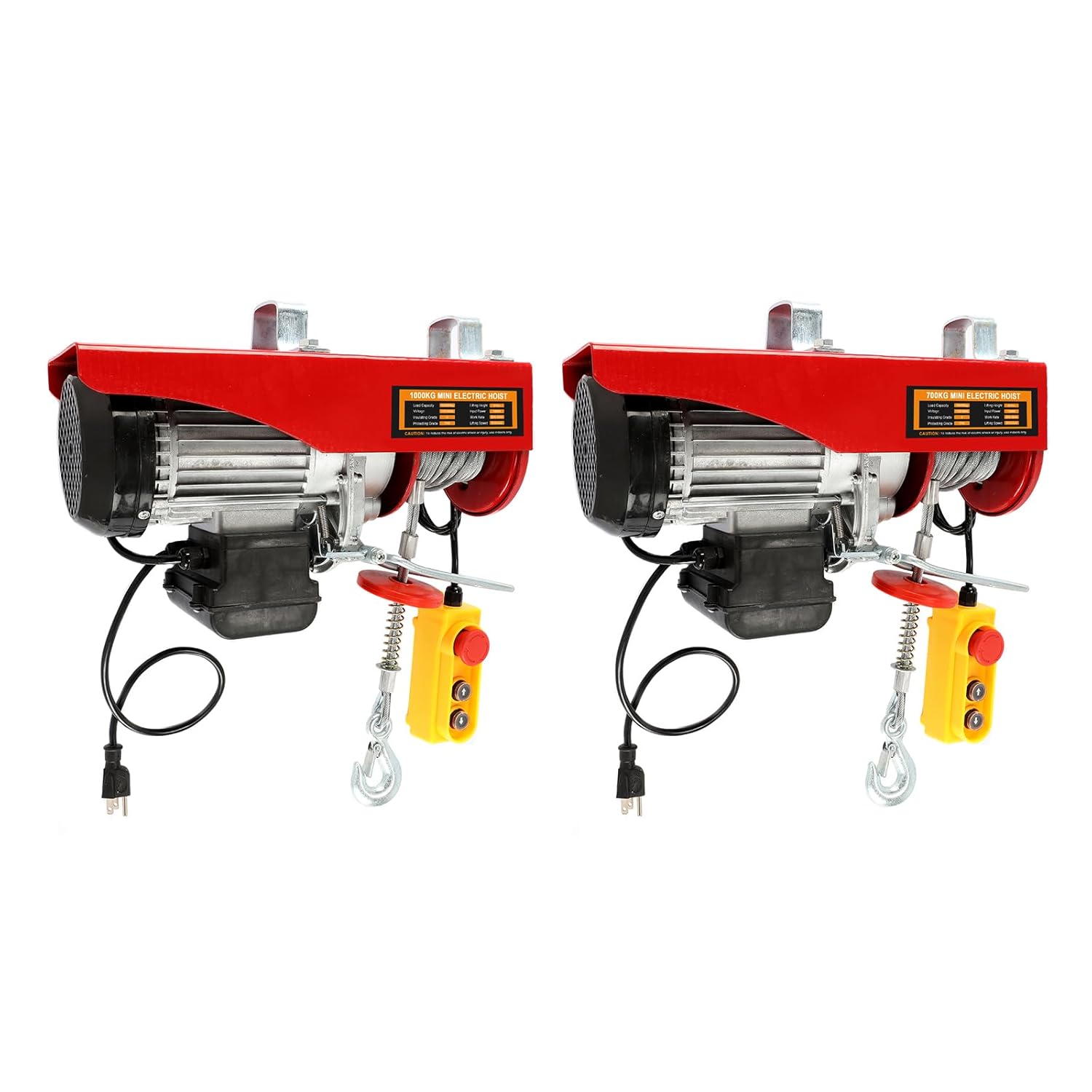 2200lbs 1500lbs Electric Hoist Winch Overhead Engine Lift 110-120 Volt with Remote Control E8983