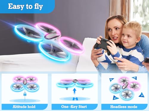 720P HD FPV Camera RC Drone with LED Light, 2 Batteries and Remote Control R788