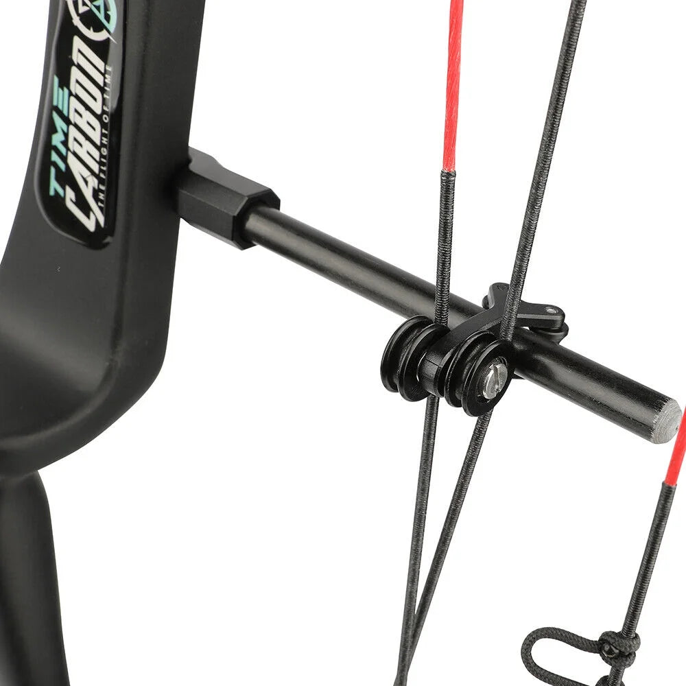 29 Inch Carbon Fiber Compound Bow 0-70lbs Adjustable 345FPS U823536