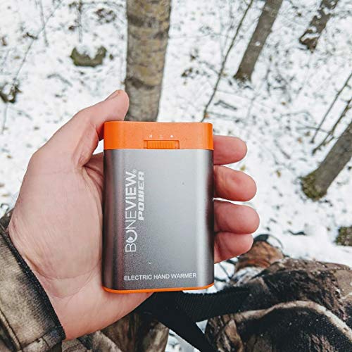 Electric Hand Warmer Power Bank with Flashlight, Rechargeable 9900-mAh Battery Pack A94059
