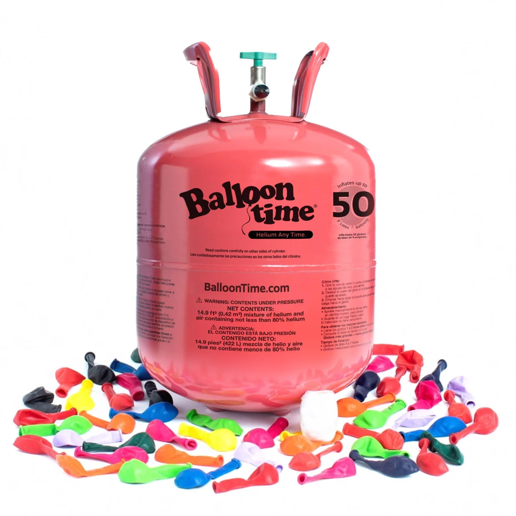 12in Helium Tank Kit with Latex Balloons I516