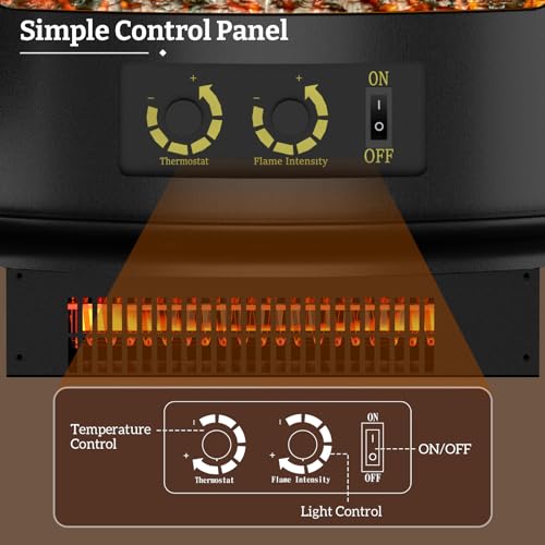 16 inch Electric Fireplace Heater Stove A2752