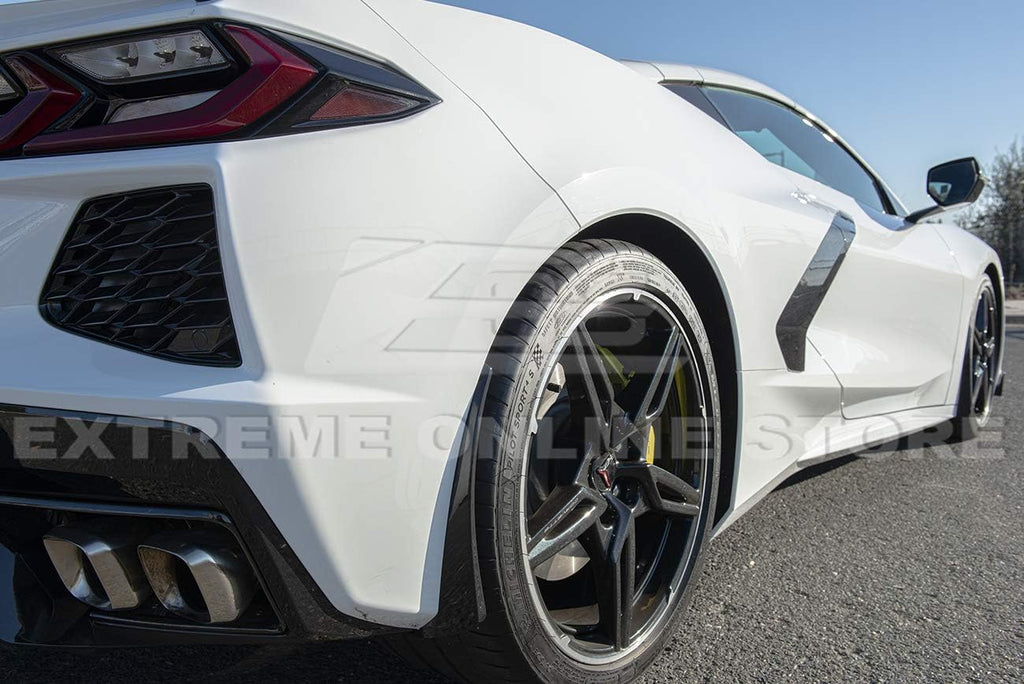 GM Factory XL Extended Style Painted Carbon Flash Metallic Rear Side Splash Guards Mud Flap Pair M282