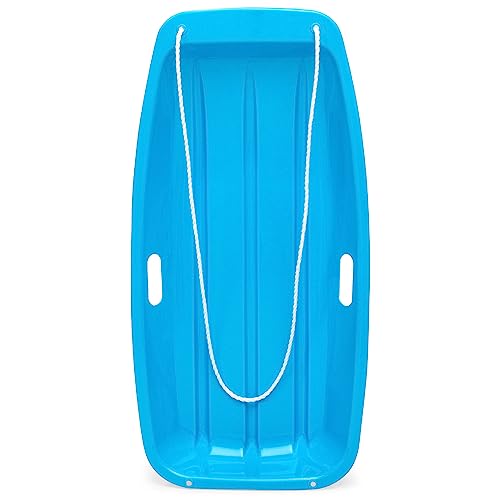 35in Kids Plastic Snow Sled with Pull Rope E2926