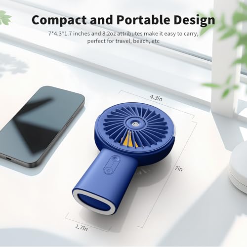 4000mAh Rechargeable Handheld Misting Fan D1034