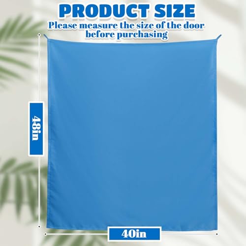 40 x 48 Inch Black Cubicle Curtain with Self Adhesive Hook Room Divider K78035