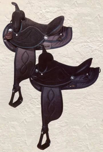 Brown Synthetic Suede Trail Saddle 12in B289343