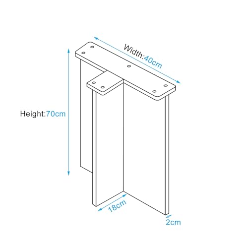 Acrylic Table Leg, 1 Pack, Height 70cm, Width 60cm K6448