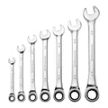 7-Piece SAE Ratcheting Combination Wrench Set N678
