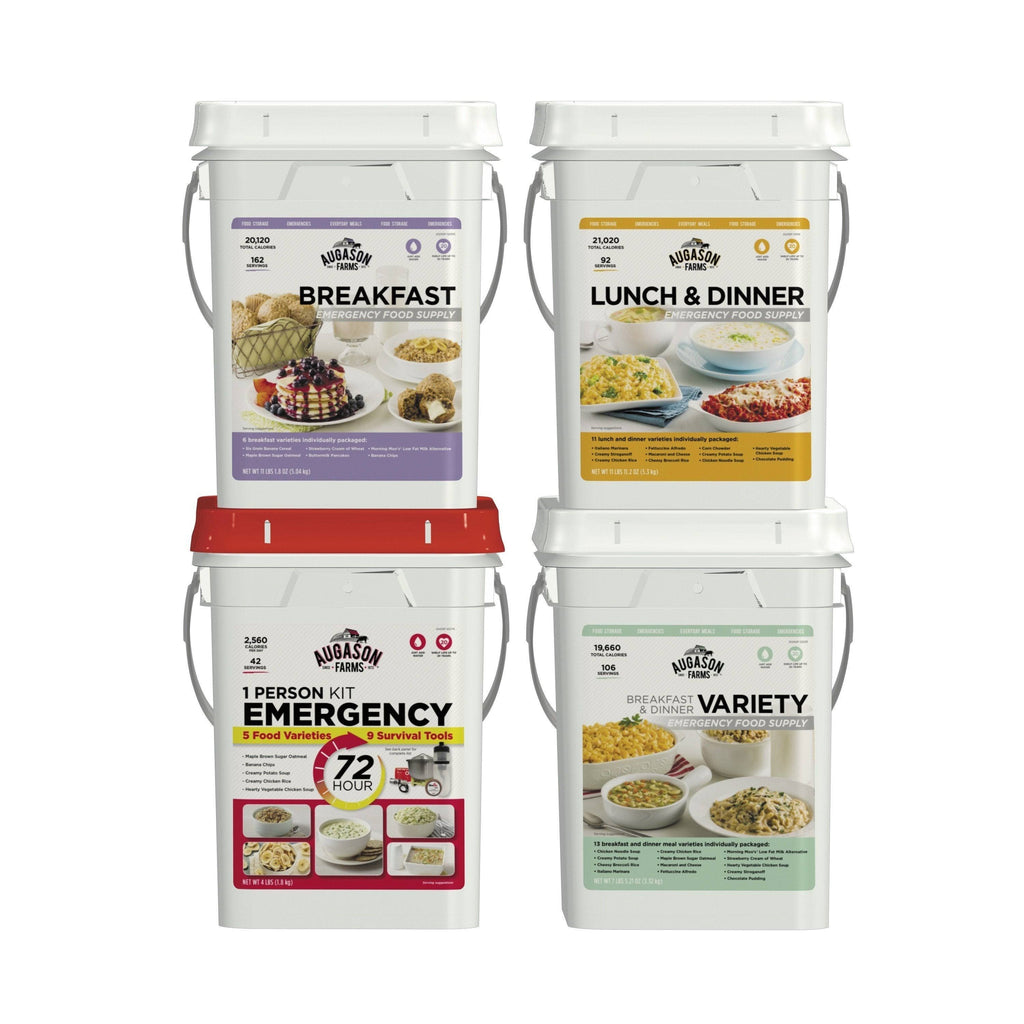 4-Pail Food Variety Kit with Survival Gear R149