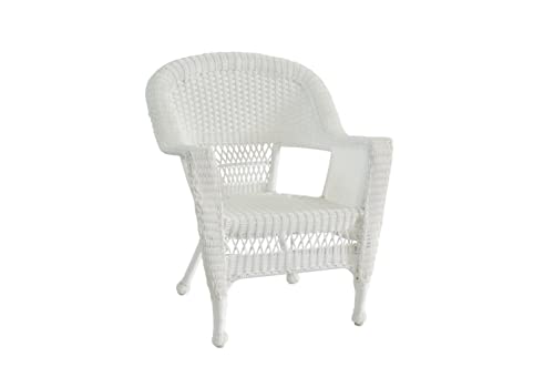 Wicker Chair with Red Cushion, Set of 2 D481210