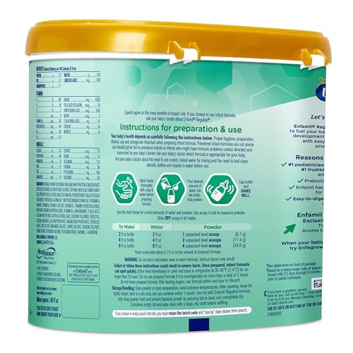 Baby Formula Milk-Based Infant Nutrition Powder Tub 19.5 Oz B95261