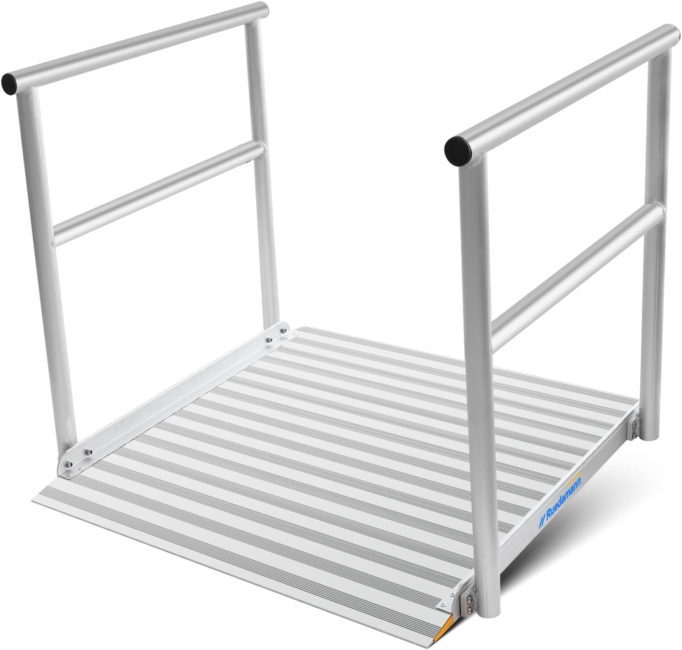 Aluminum Wheelchair Ramp with Handrails, 600 Lbs Capacity, Non-Slip A426001