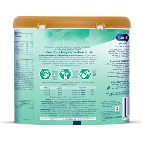 Baby Formula Milk-Based Infant Nutrition Powder Tub 19.5 Oz B95261