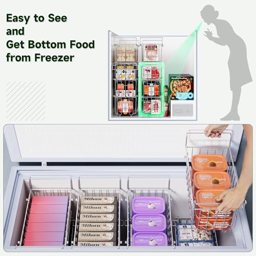 Adjustable Expandable Freezer Organizer Bins D145