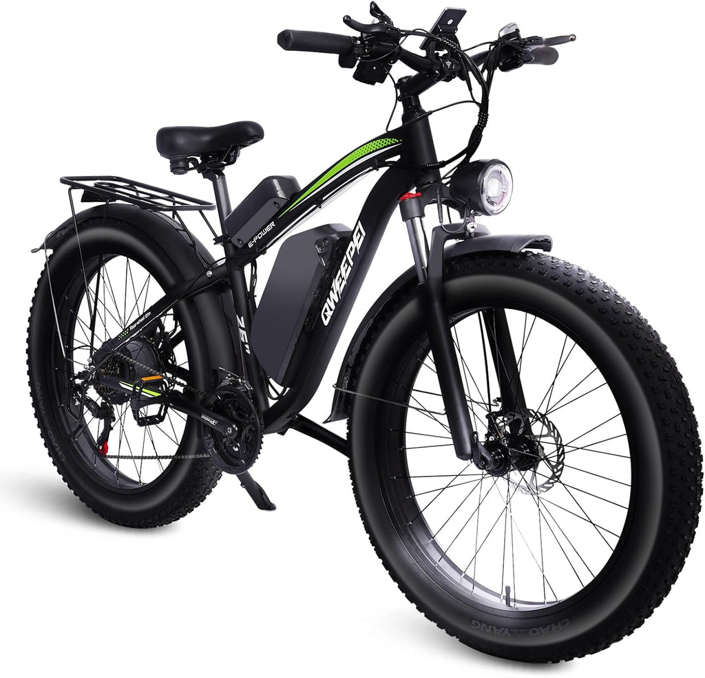 Electric Bike 1000W Brushless Motor 34MPH 17.5AH 840WH Battery 70 Miles 21-Speed Gears N90066