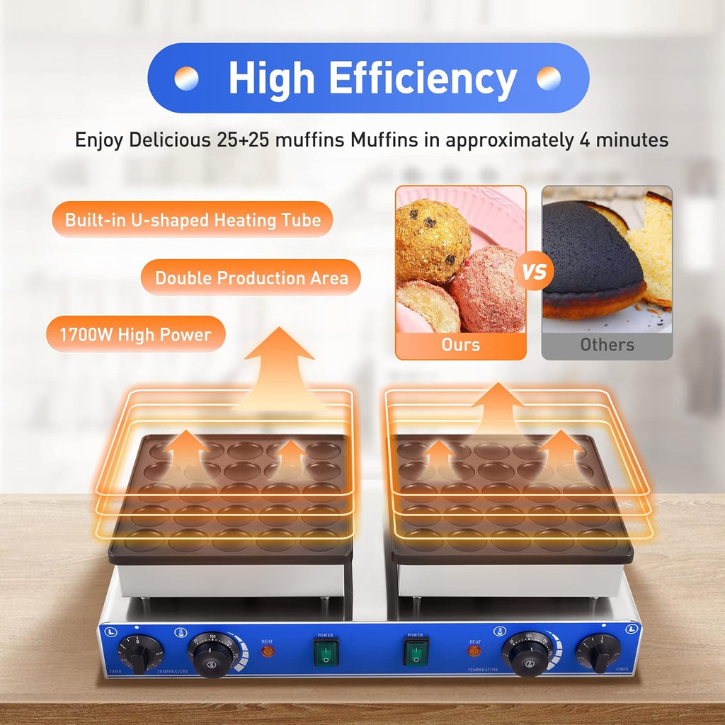 50PCS Electric Nonstick Pancake Maker F70778