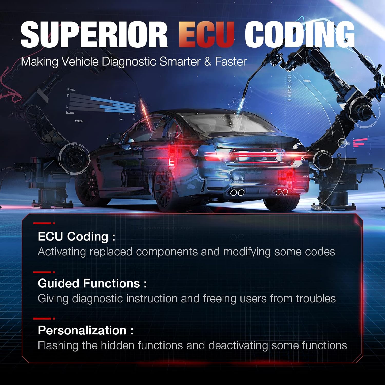 Autel Diagnostic Tool with 33+ Services, ECU Coding, Full Systems Diagnostic, Bidirectional Control C397743