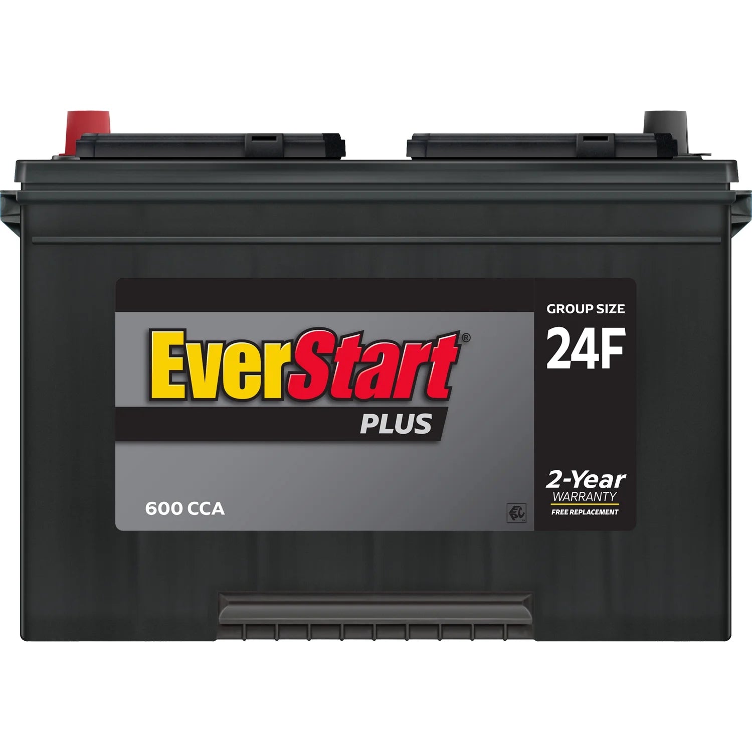 Lead Acid Automotive Battery, Group Size 24F 12 Volt, 600 CCA B838