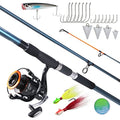 12ft Surf Rod 8000/9000 Spinning Reel 9+1 BB Saltwater Fishing Combo I24597