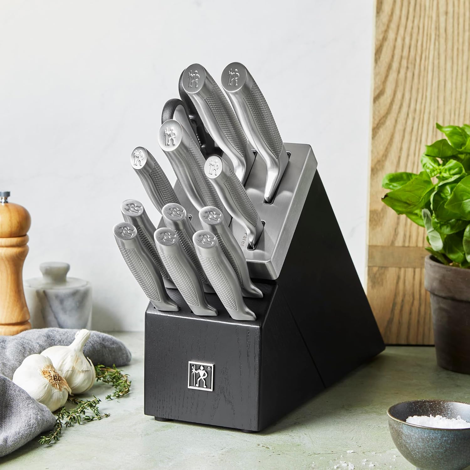 13 Piece Stainless Steel Knife Block Set W702647
