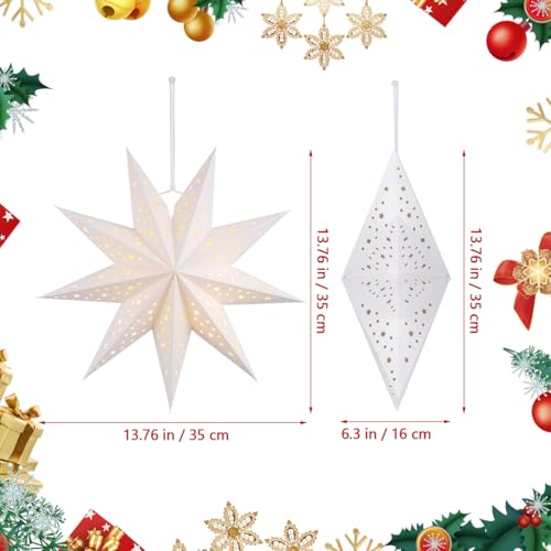 3Pcs Paper Star Lantern Lampshade K708787
