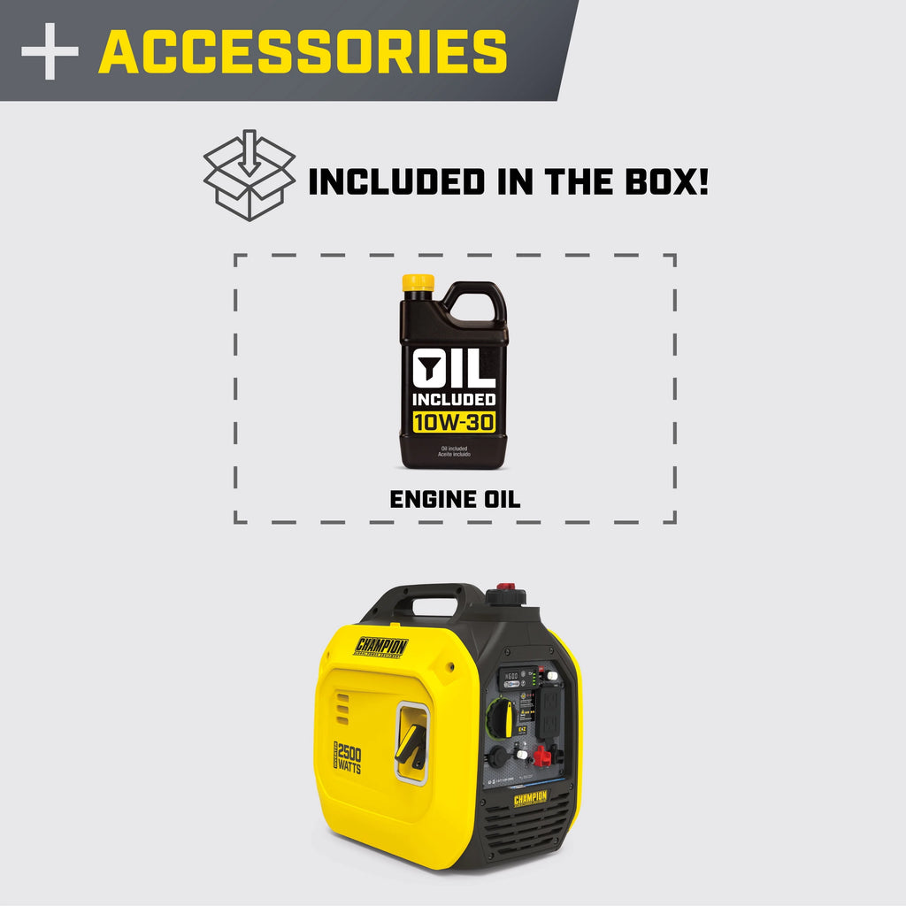 2500-Watt Ultralight Gasoline Portable Inverter Generator H8242