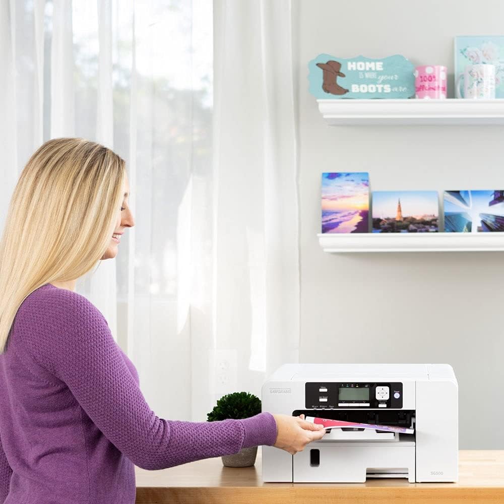 Sublimation Printer with Inks, Paper, Tapes, Sublimation Blanks, Software Q444608