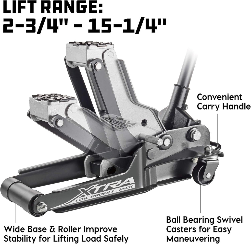 2 Ton Low Profile Floor Jack with Safety Bar B614941