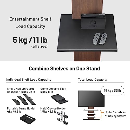 Satin Black Entertainment Shelf J707865