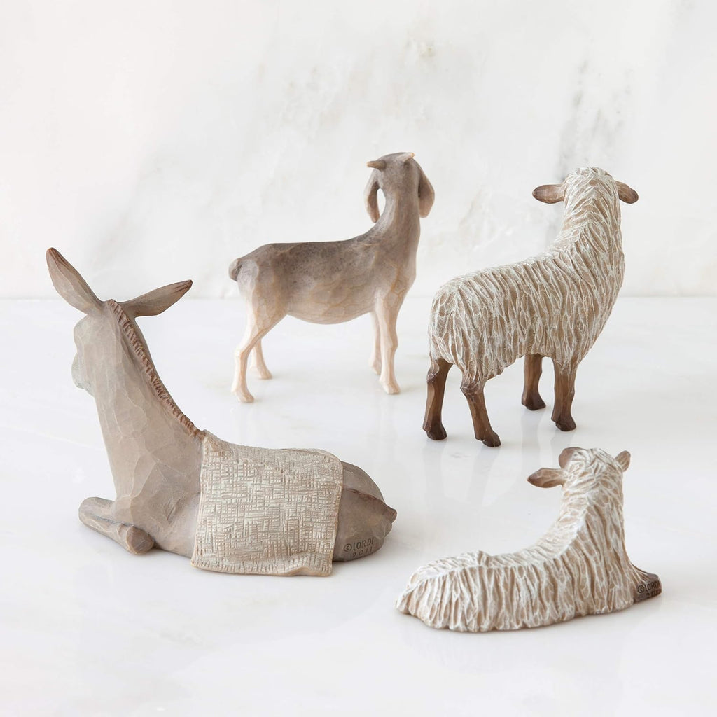 4-piece set sculpted hand-painted nativity figures E911460