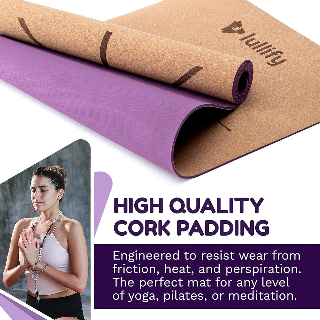 Cork Yoga Mat with Carrying Strap U44176