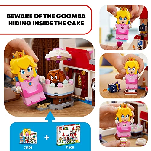 Peach’s Castle Expansion Set 71408, Buildable Game Toy with Bowser and Toadette Figures M86871