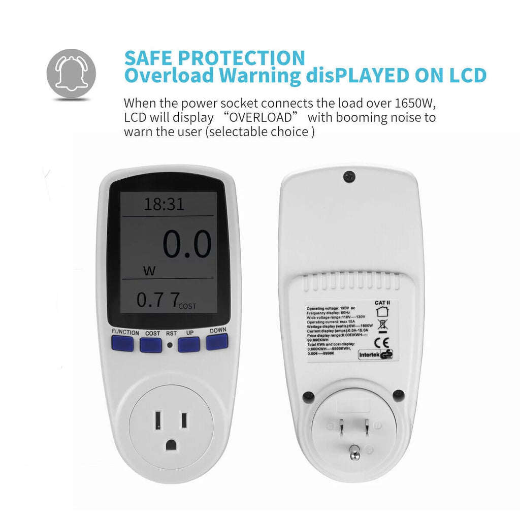 Plug-in Socket Watt Meter Power Analyzer M118513
