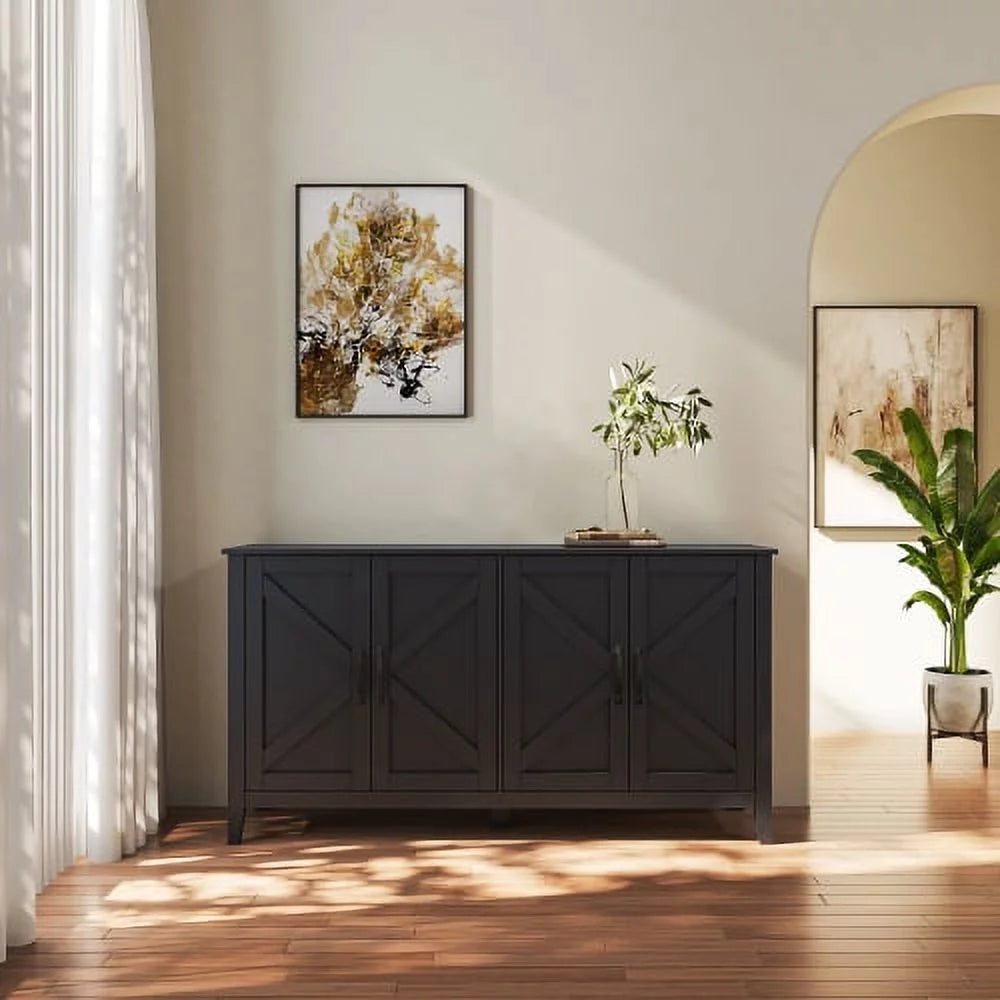 4 Door Freestanding Sideboard Storage Cabinet O973348