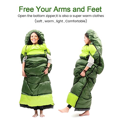 Compact Lightweight Mummy Sleeping Bag for Cold Weather Camping H463332