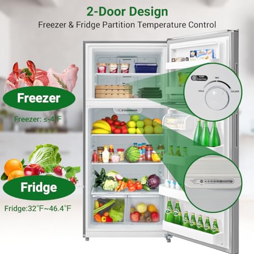 Stainless Steel Top Freezer Refrigerator C763