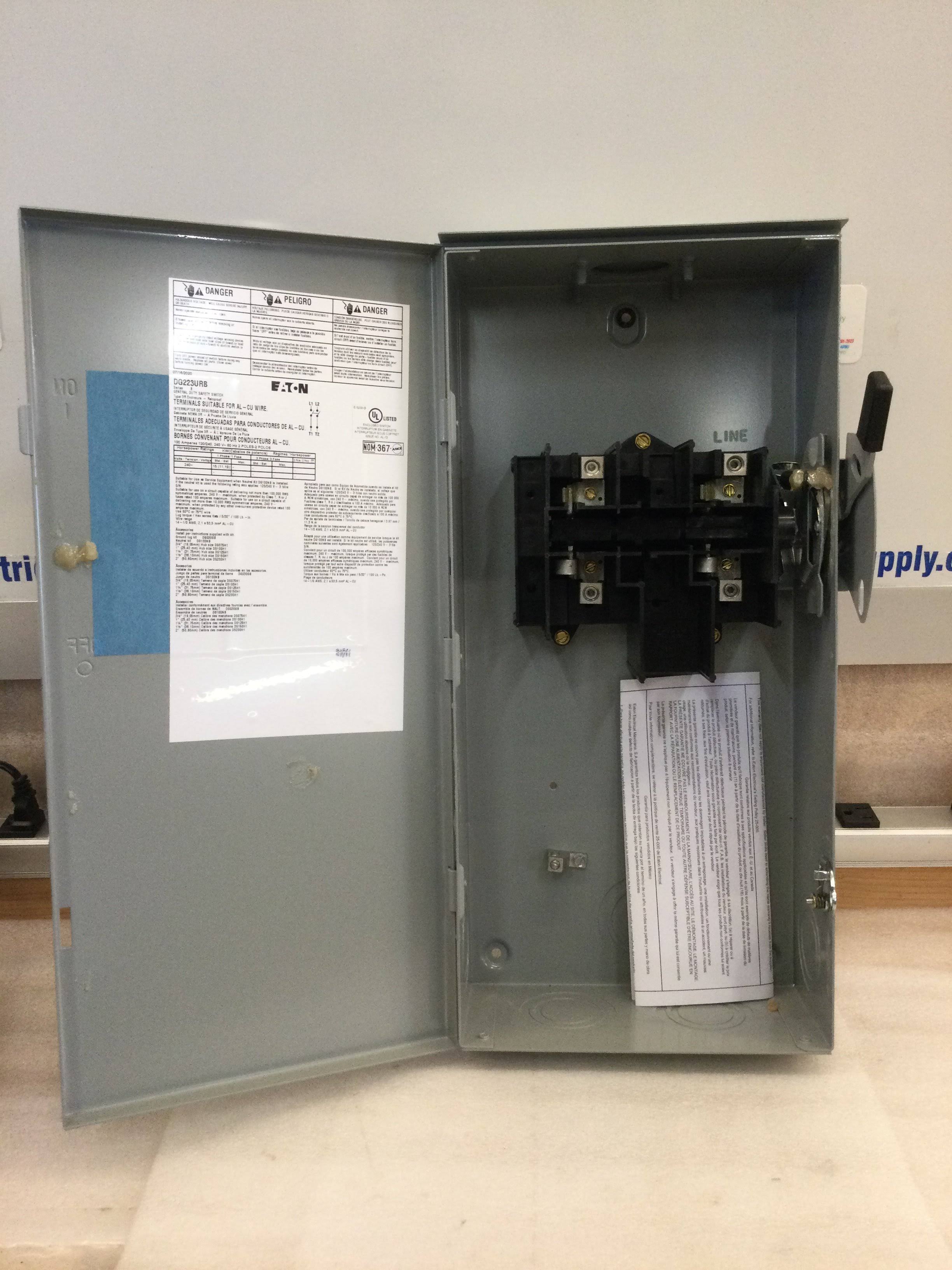 General Duty Non-Fusible Safety Switch M91051