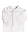 Boys Long Sleeve Button Back Shirt - White